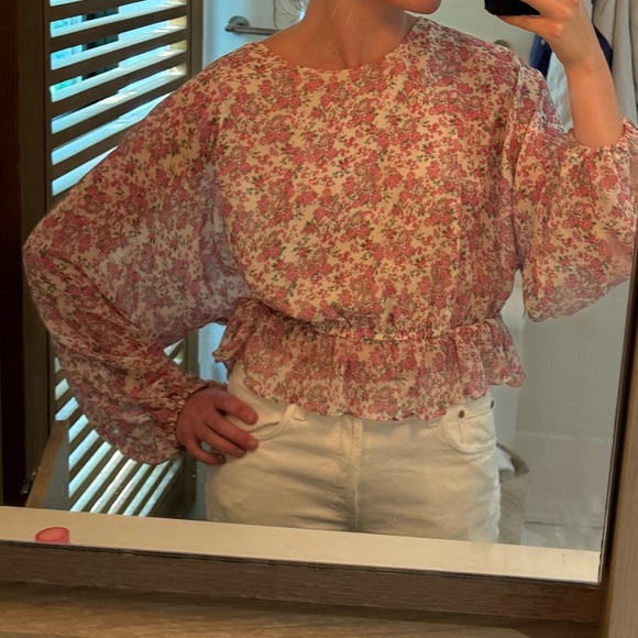 LoveShackFancy silk top (also selling skirt so can be worn as a set) - Picture 2 of 4